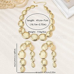 Комплекты украшений из овального сплава в стиле бохо&nbsp;FS-WGC4856-01