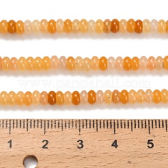 Естественный желтый авантюрин бисер нитей G-Z110-B23-2x4mm