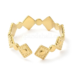 Кольцо-манжета из нержавеющей стали 304 в форме ромба для женщин RJEW-I098-30G