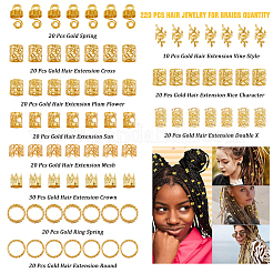 Наборы для плетения дредов из сплава своими руками&nbsp;DIY-WH20010-18G