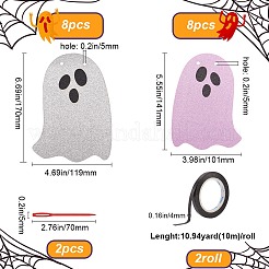 Хэллоуин тема призрак бумага висит ленточка&nbsp;DIY-WH20014-02B