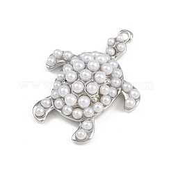 Подвески из искусственного жемчуга в виде черепахи из латуни и АБС KK-I352-04F-P