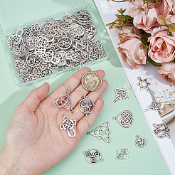 100 шт. 10 стиля тибетских соединителей-шармов&nbsp;TIBE-ME0001-05