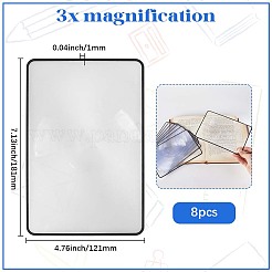 8 шт. ПВХ-закладки для увеличения страниц AJEW-SP0002-33
