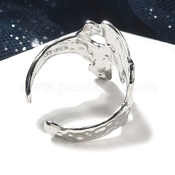 Нерегулярные открытые манжеты из нержавеющей стали 304 для унисекс&nbsp;RJEW-Q003-01P