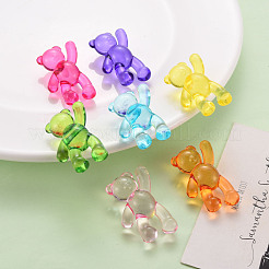 Прозрачные акриловые бусины X-MACR-S373-01B