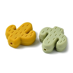 22шт 11 цвета силиконовые фокусные бусины SIL-FS0001-15