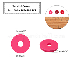 Бусины из полимерной глины  CLAY-PH0001-22B-6mm