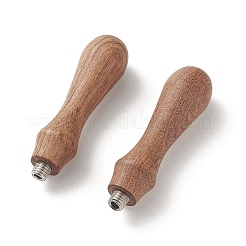 (распродажа с дефектом: кривая головка винта) ручка из грушевого дерева AJEW-XCP0001-84