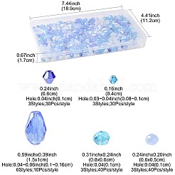 480шт 18 цвета гальванические стеклянные бусины&nbsp;EGLA-FS0001-53
