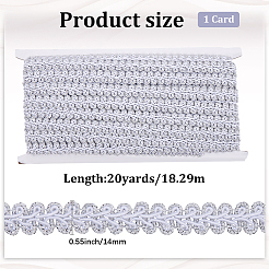 Плетеная кружевная отделка из полиэстера OCOR-WH20018-22G