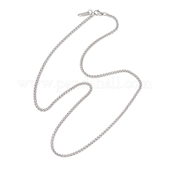 Ожерелья из цепочек пшеницы из нержавеющей стали 304 толщиной 2.5 мм&nbsp;NJEW-JN05718