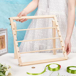 Деревянная полка для хранения лент&nbsp;ODIS-WH0086-127