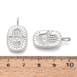 Латунные микро проложить кубического циркония подвески&nbsp;KK-T073-48P