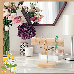 Деревянные стенды для браслетов с Т-образным стержнем AJEW-WH0534-19B