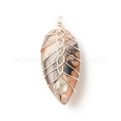 Подвески из натурального агата с венами дракона PALLOY-JF01523-01