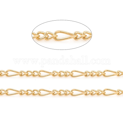 3.28 футовая латунная цепь фигаро X-CHC-G012-04G-1