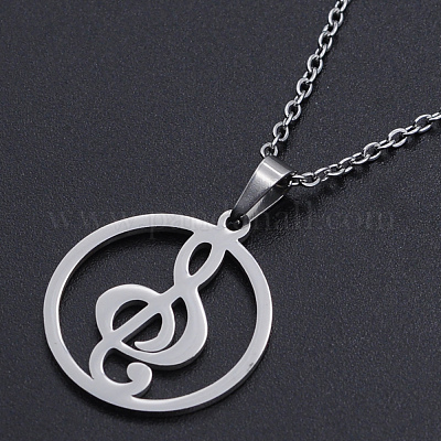 Не тускнеющие подвески из нержавеющей стали 201 NJEW-S105-JN530-45-1-1