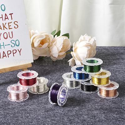 10 рулон круглой медной проволоки 10 цветов CWIR-YS0001-03B-1