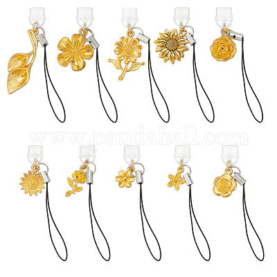 20 шт. 10-х стильных ремешка для мобильного телефона из сплава&nbsp;HJEW-OC00114-1