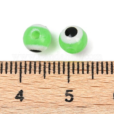 Светящиеся и печатные непрозрачные акриловые бусины LACR-G050-01F-1