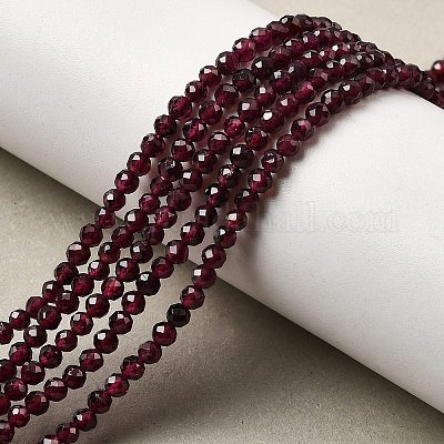 Гранат природный бисер нитей&nbsp;G-I341-09B-01-1