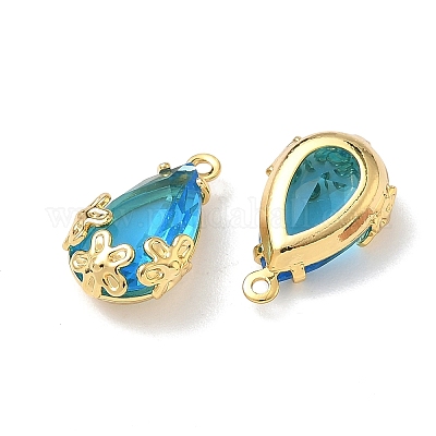 Латунь стекло амулеты KK-Z136-07G-02-1