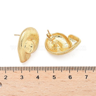 Латунь серьги EJEW-Q017-06G-1