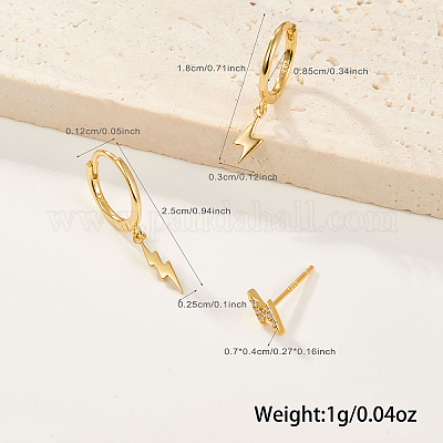 Набор из 3 s925 серебряных блестящих серег-гвоздиков в винтажном стиле ZH5112-1-1