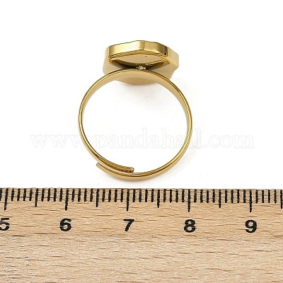 Золотые кольца из нержавеющей стали 304 RJEW-H254-08D-G-1