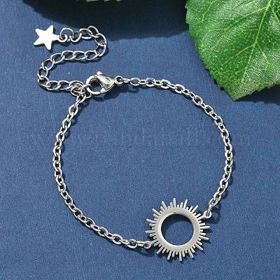 Браслеты Sun Link из нержавеющей стали 304 BJEW-F500-04P-1