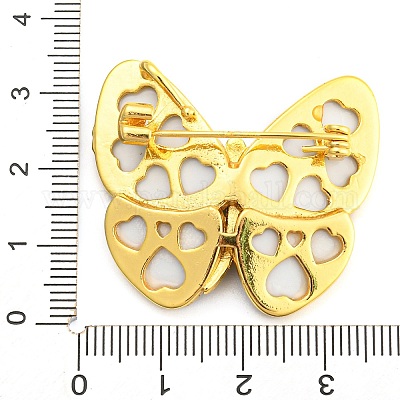 Броши из ракушек из морского ушка AJEW-Z010-01G-1