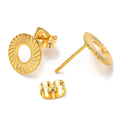 201 серьги-гвоздики из нержавеющей стали STAS-B045-13G-A-1