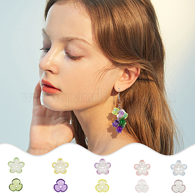 300 шт. 2 прозрачных акриловых колпачка для бусин FIND-GA0003-22-1