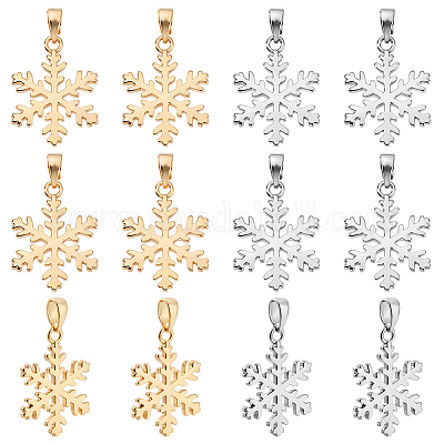 12шт 2 цвета латунные подвески KK-GA0002-25-1