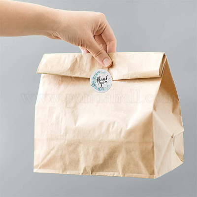 Самоклеящиеся бумажные круглые точки в рулонах с благодарностью X-STIC-PW0010-08-1