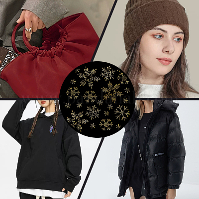 Исправление узора снежинки стразами DIY-WH0430-205F-1