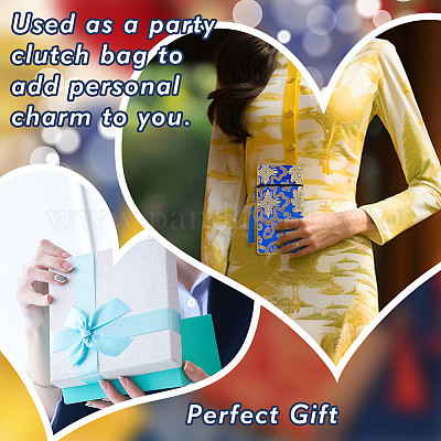 8 шт. 4-цветный шелковый чехол на молнии для книги сутры в этническом стиле ABAG-GA0001-26-1