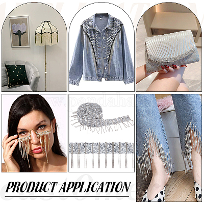 Лента из сплава и смолы с кисточками OCOR-WH0105-004P-1