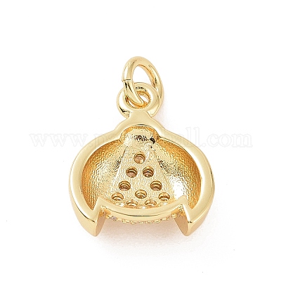 Латунные микро проложить кубического циркония подвески KK-C012-44G-1