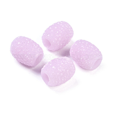 Бусины европейского желейного цвета из непрозрачной смолы RESI-B025-02A-04-1