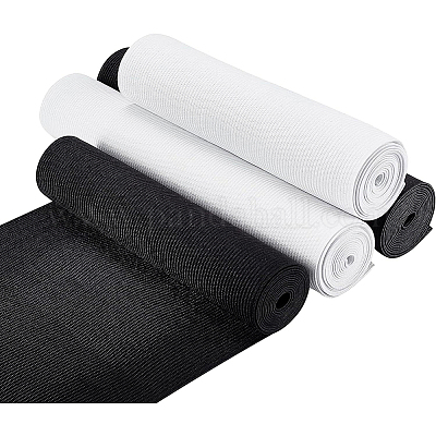 4м 4 стиль черно-белая плоская эластичная резинка&nbsp;OCOR-BC0001-63-1