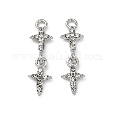 Подвески из сплава и страза&nbsp;PALLOY-P317-01P-1