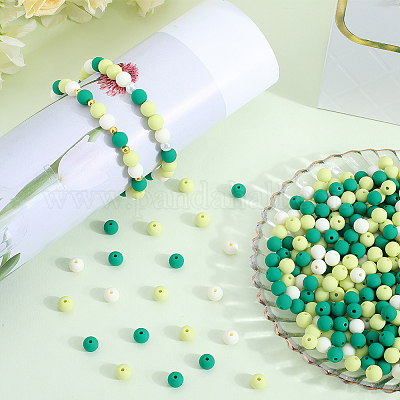 500шт прорезиненные силиконовые акриловые бусины с имитацией силикона&nbsp;MACR-SP0001-07E-1