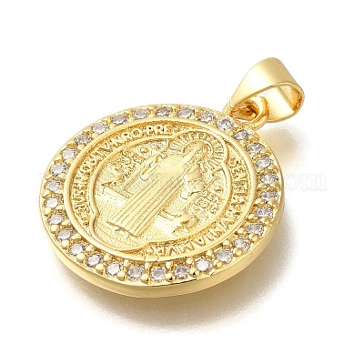 Реечное покрытие латунь с подвесками из кубического циркония KK-Z086-33G-09-1