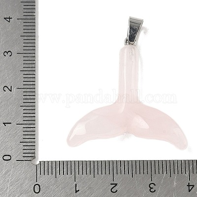 Природного розового кварца подвески G-P599-03P-03-1