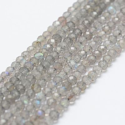 Естественно лабрадорита шарик нити G-P271-3mm-07-1