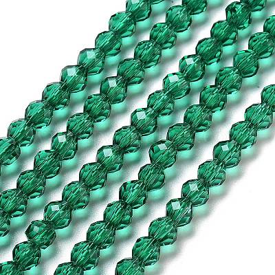 Прозрачные стеклянные бусины GLAA-A014-03I-1