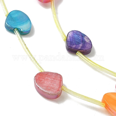 Нити бусин из натуральных пресноводных ракушек SHEL-K006-52A-1