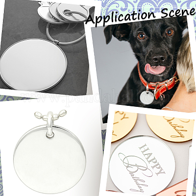 Кабошоны для бирки из штампованной нержавеющей стали 304 STAS-BBC0005-61A-1